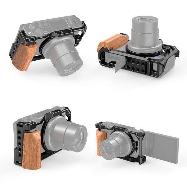 Клетка SmallRig Cage with Wooden Handgrip для Sony ZV1 2937